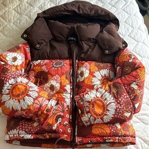 Zara Floral Puffer